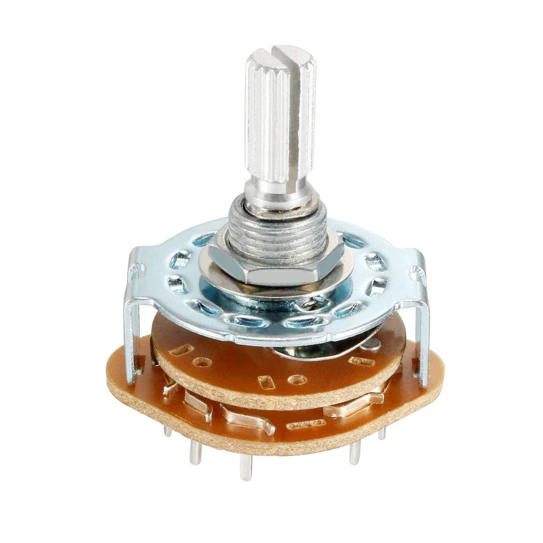 uxcell 2P5T 2 Pole 5 Position Selectable Single Deck Band Channel Rotary…
