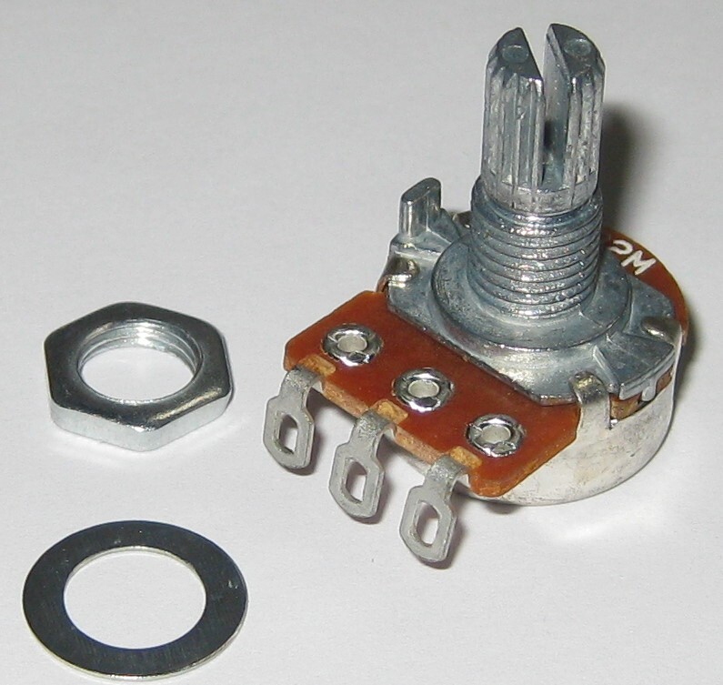 Linear (B) Taper 2M Ohm Potentiometer – 6mm (1/4″) Shaft – 1/8 Watt 2000000 Ohm