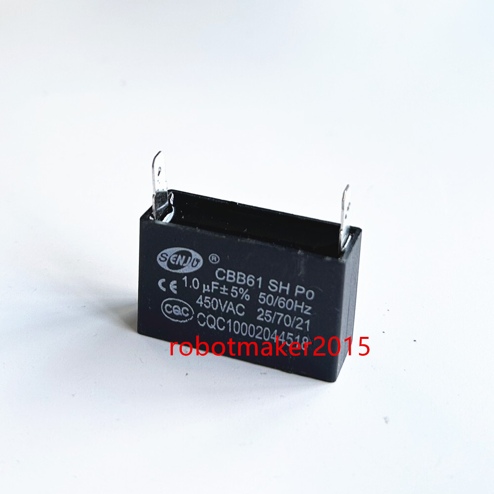CBB61 450V 1-12 UF Air conditioner Fan Motor Capacitor 2 PINS