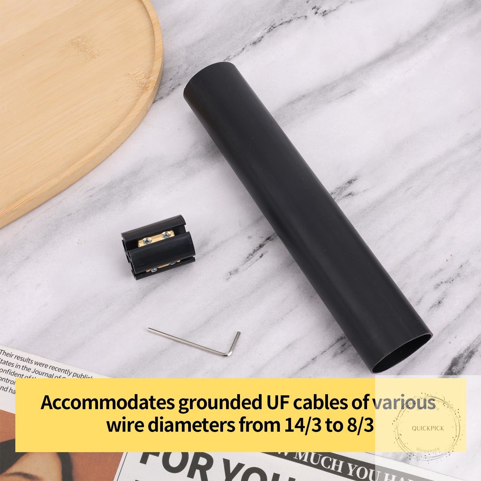 2 Sets Underground Line Wire Splicing Kit, Including Connectors Heat Shrink Tubi