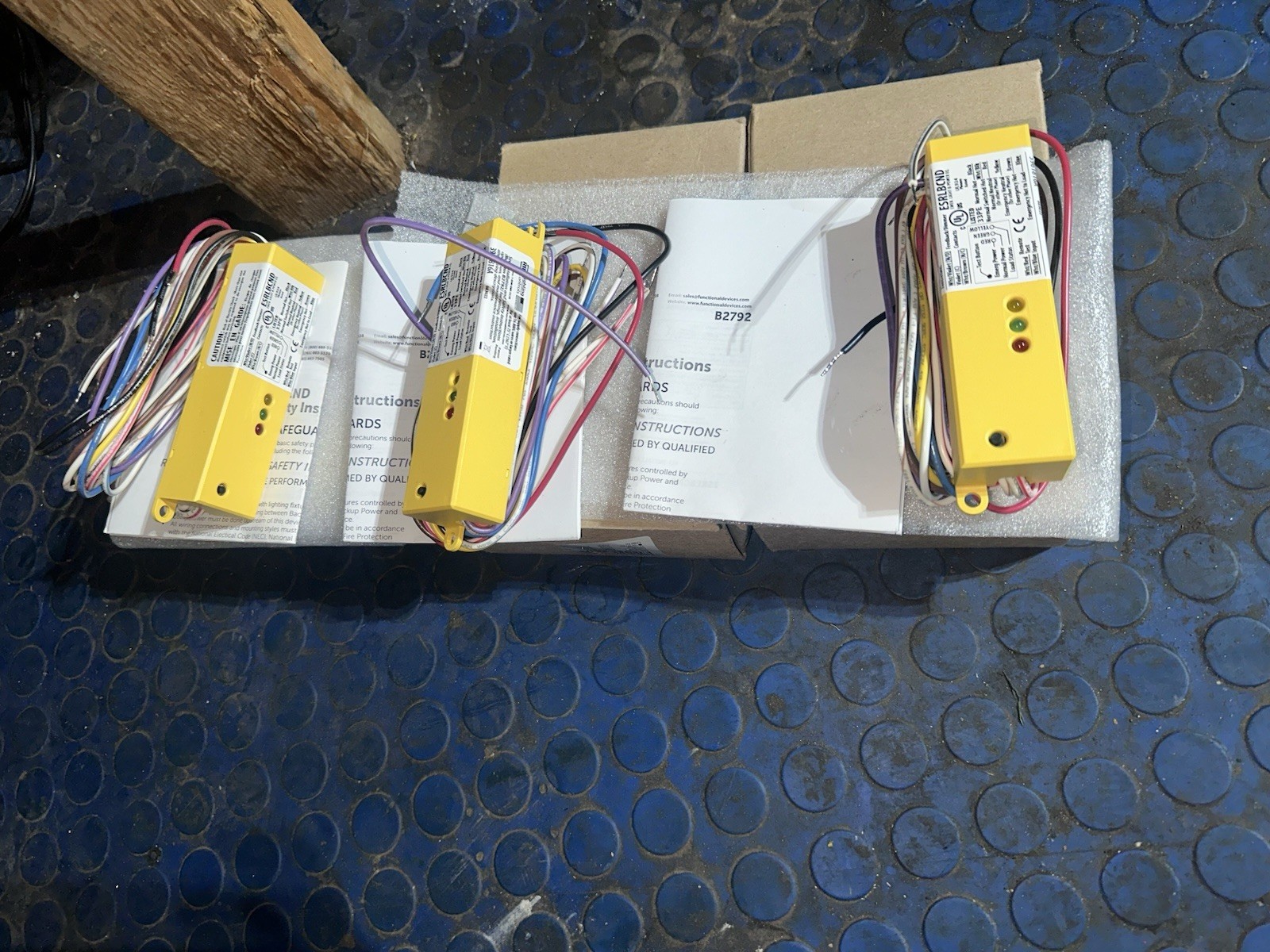 Lot Of 3 ESRN UL924 Emergency Lighting Relay 120-277 Vac / 5 AMP SPST