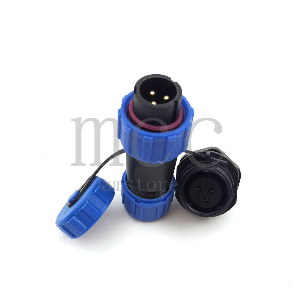 SP13 Waterproof connector IP68 3 pin LED cable connectors male and female