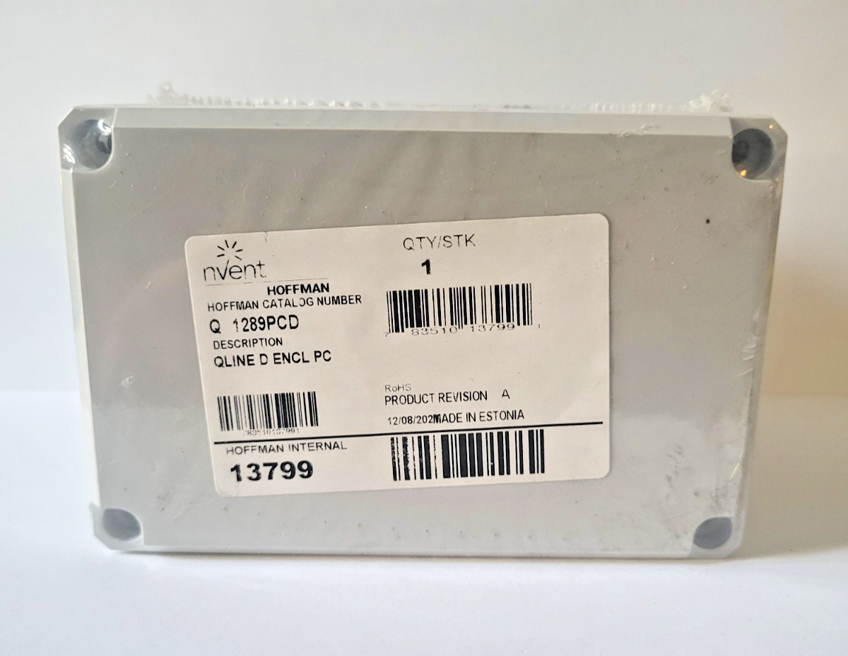Hoffman Q1289PCD QLINE-D Polycarbonate Enclosure NEMA 4X Screw Cover