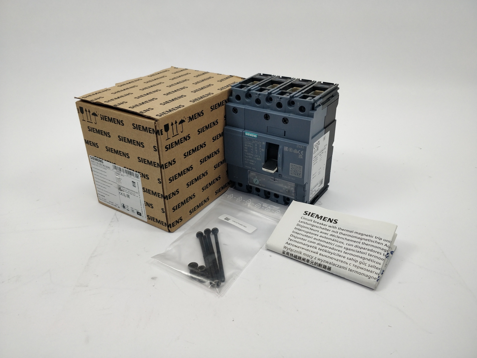 Siemens 3VA1116-3EF46-0AA0 Circuit Breaker 3VA1 IEC Frame 160