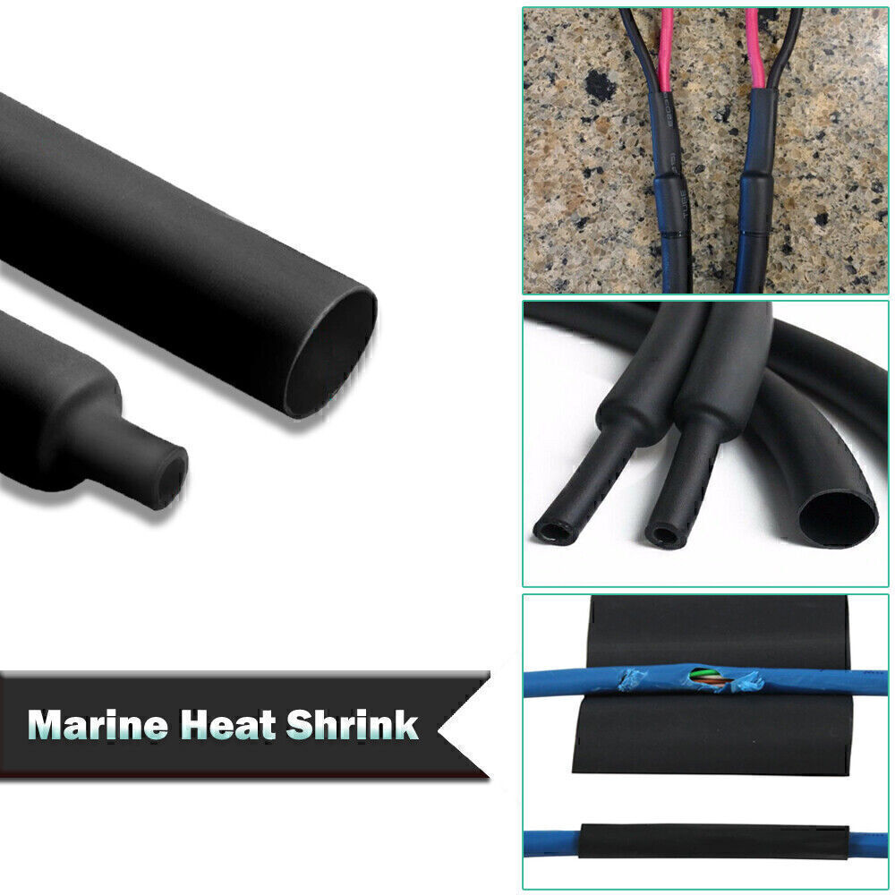 HeatShrinkBudd Heat Shrink Tube – 4:1 ratio Dual Wall Adhesive Glue Marine lot