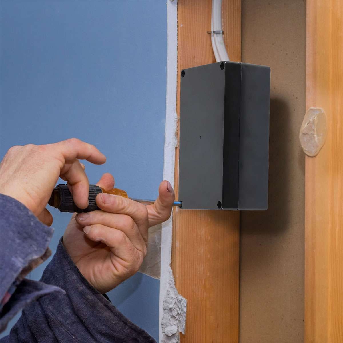 DIY Waterproof Black Plastic Project Enclosure Electrical Junction Box Dustproof