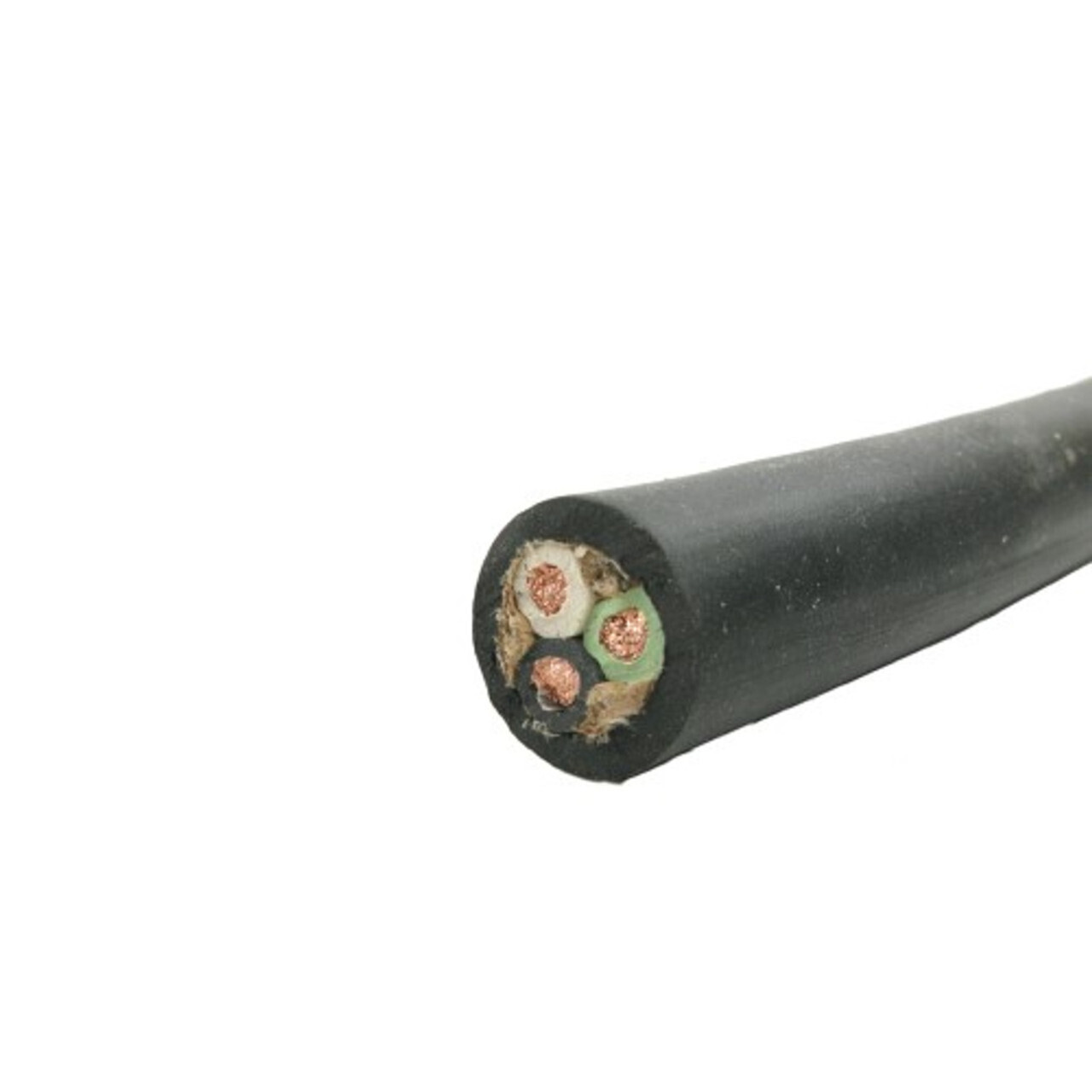 SO 8/3, 8 Gauge Bare Copper EPDM & Rubber Insulated Wire, Black