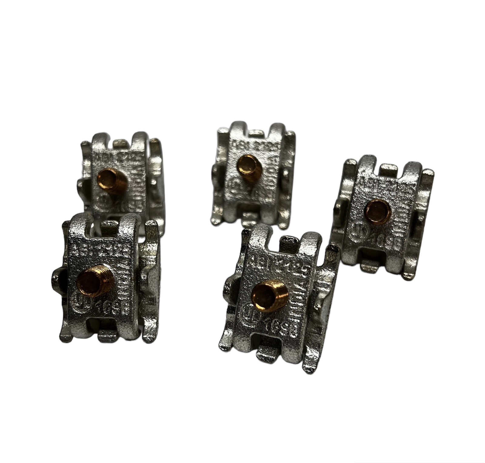 LOT OF 5 GROUNDING CLAMP BRONZE 2125-16SB
