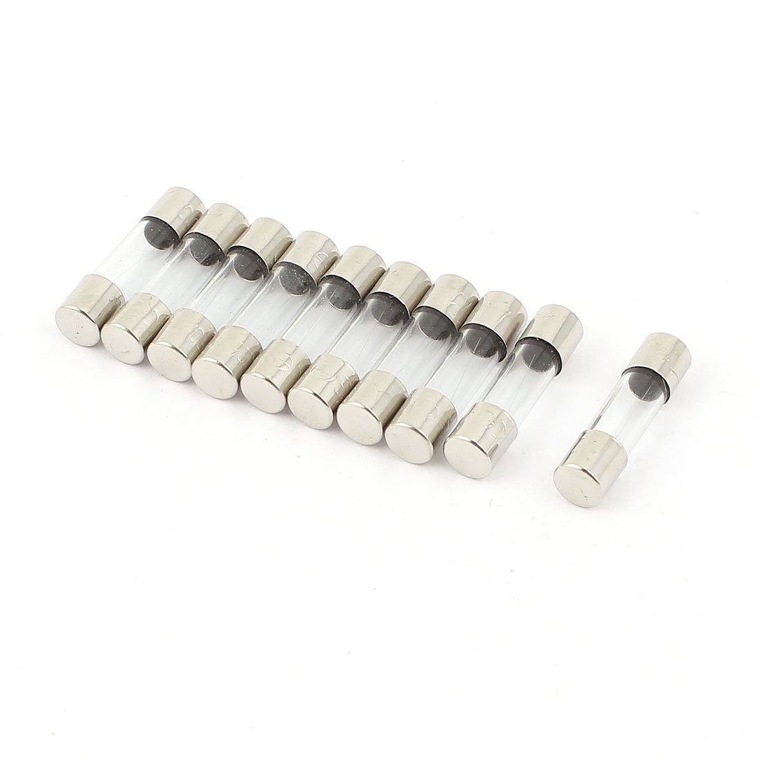 uxcell 10Pcs 250V 0.2A 200mA Quick Fast Blow Glass Fuses 10pcs