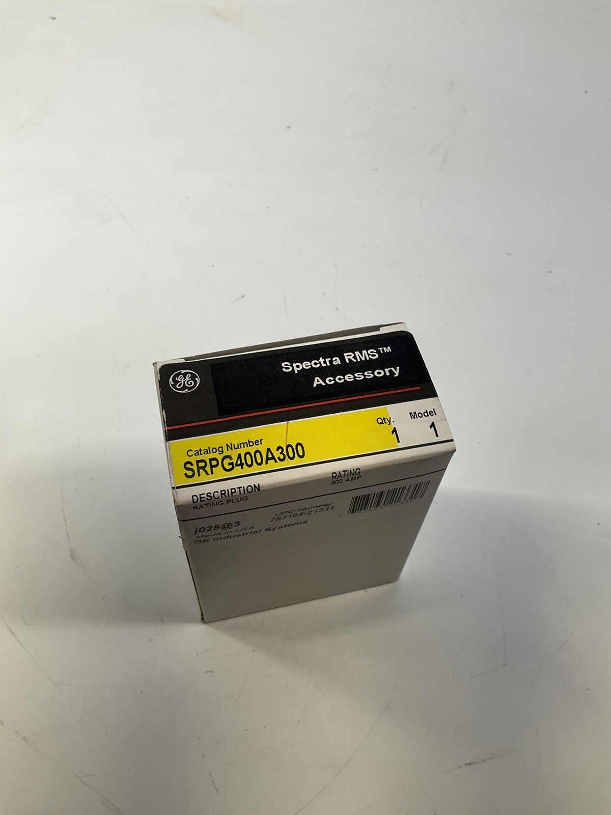 SRPG400A300 GENERAL ELECTRIC SPECTRA G 300A RATING PLUG 3 POLE NEW