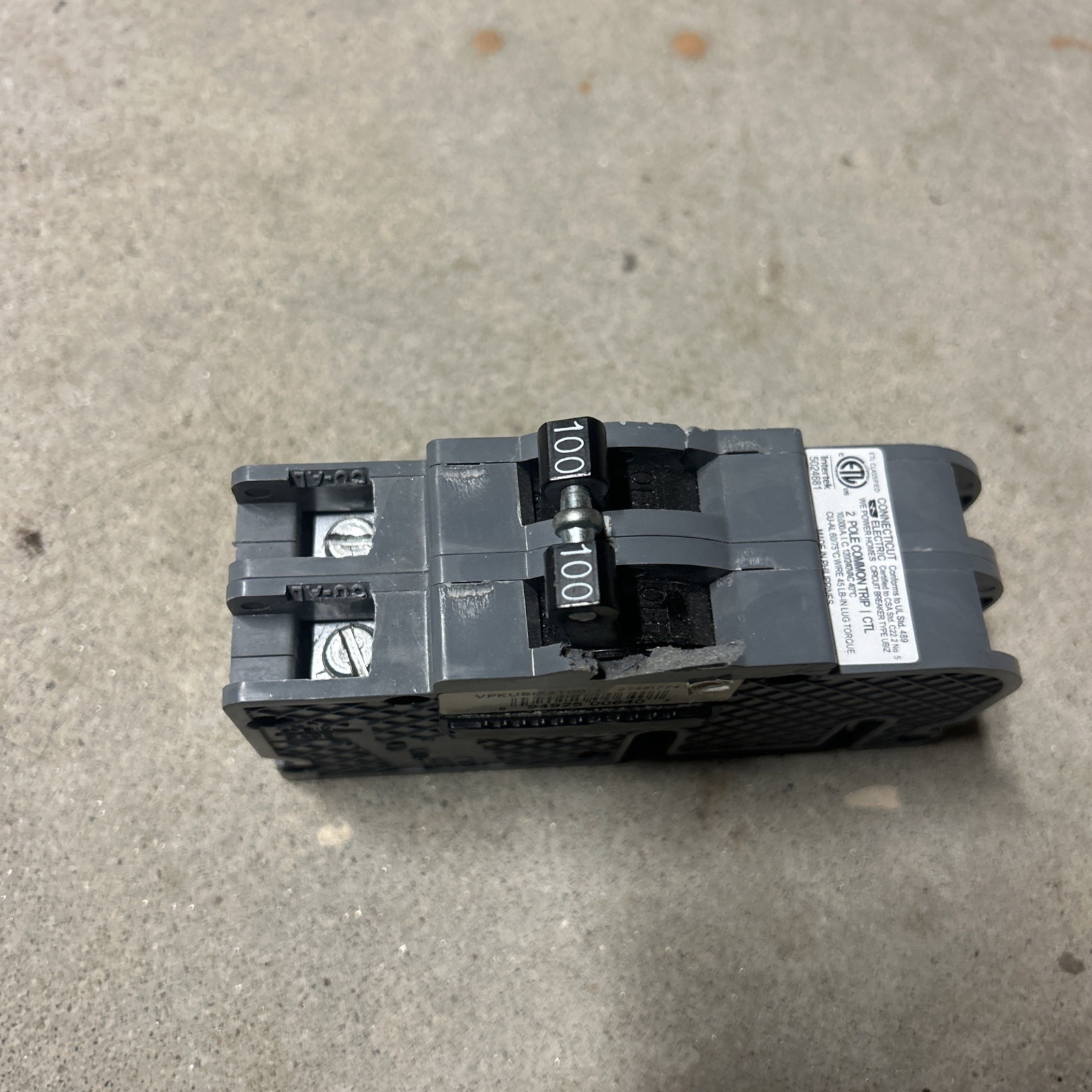 Connecticut Electric Trip VPKUBIZ2100-1 Circuit Breaker
