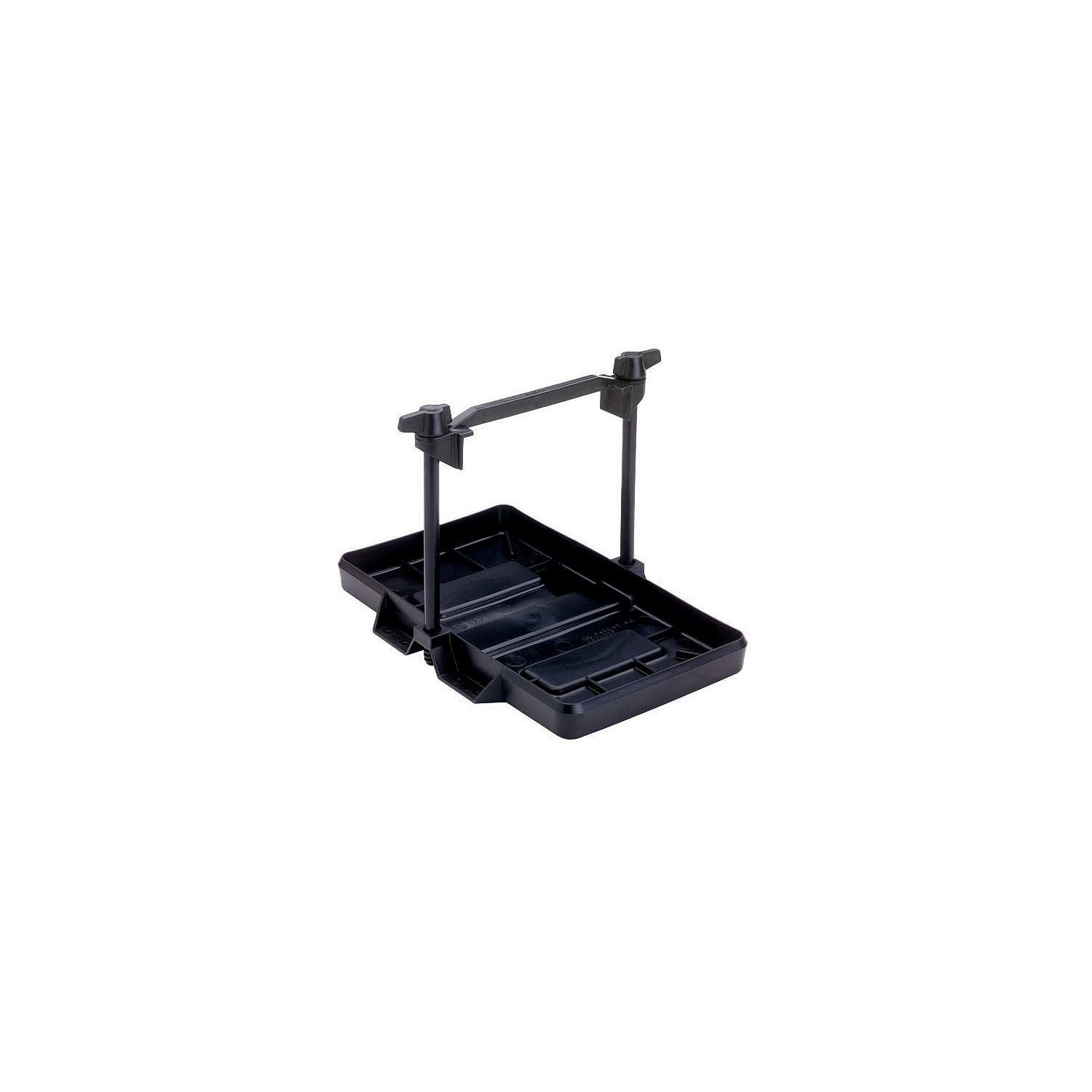Group 27 Series Adjustable Hold-Down Marine Boat Battery Tray Black 9091-5