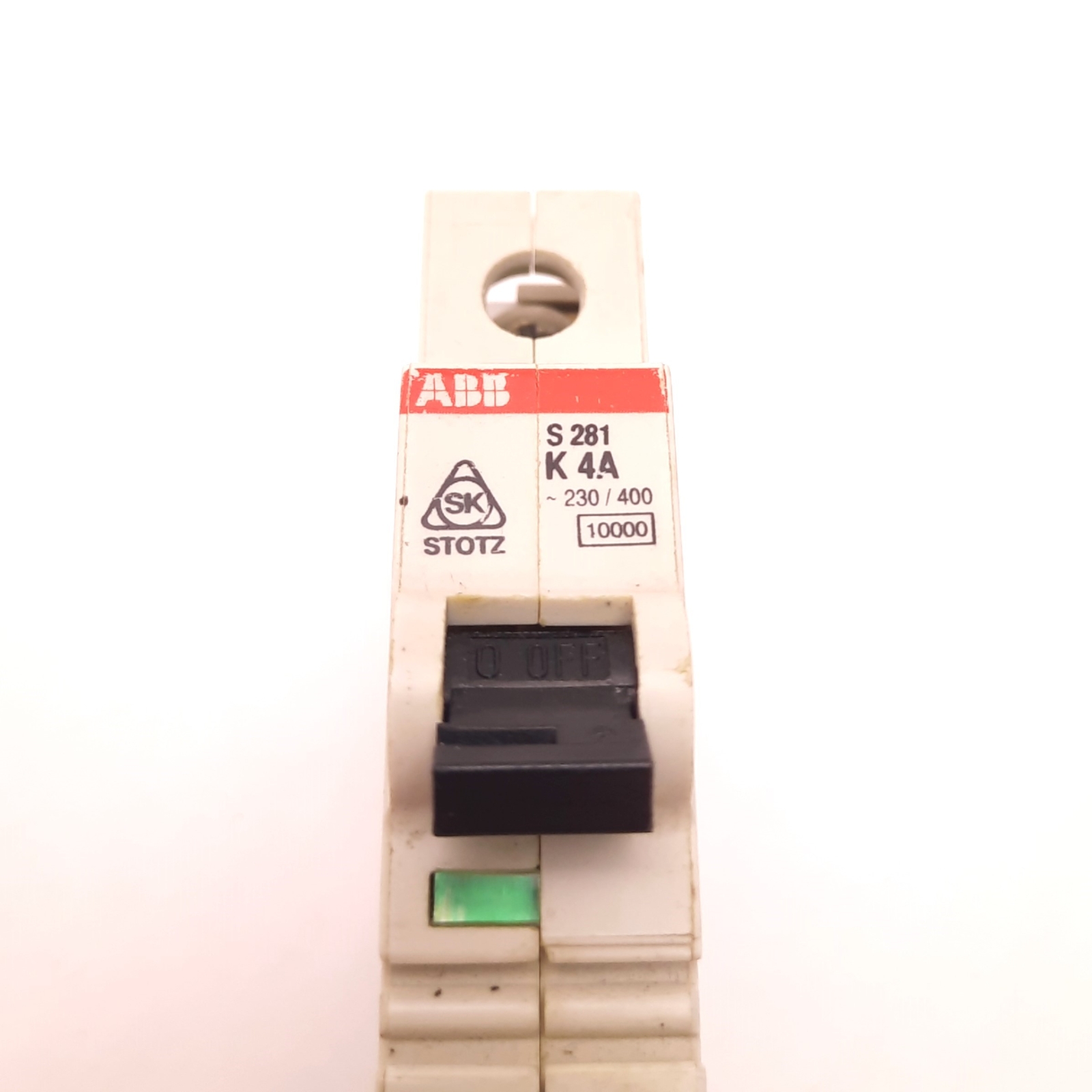 ABB S281-K4A Miniature Circuit Breaker, 230 – 400v AC, 4 Amps Max, Din Rail
