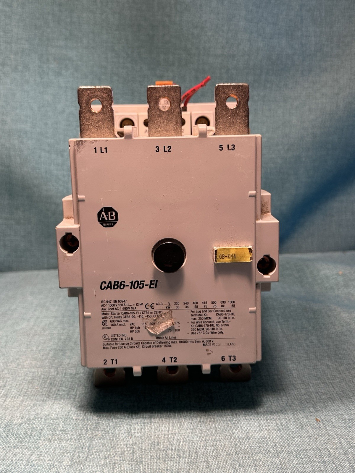 Allen-Bradley Contactor CAB6-105-EI