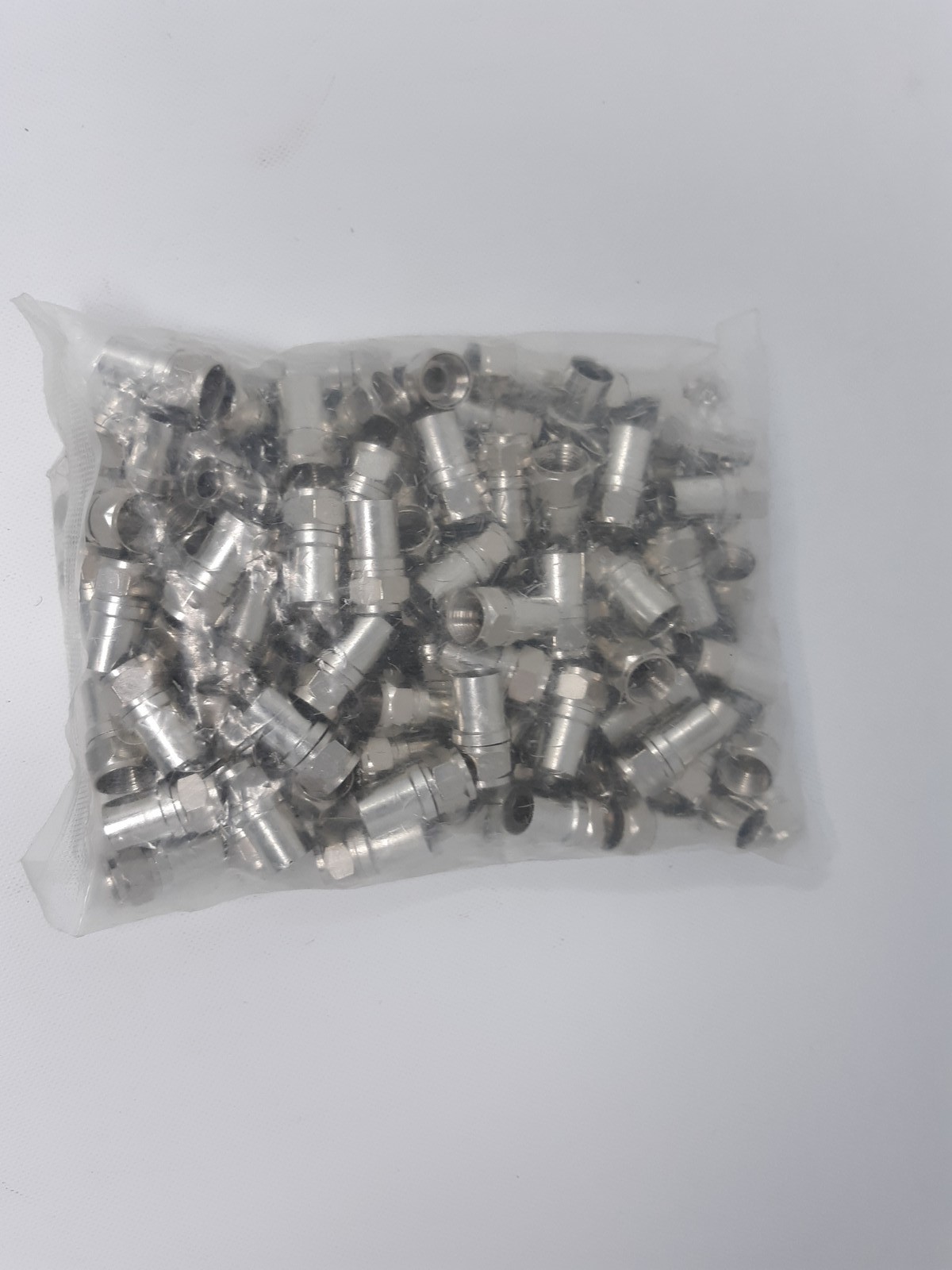 F Connector RG6/RG6Q Wire Ends for Coaxial Cable – Lot of 50