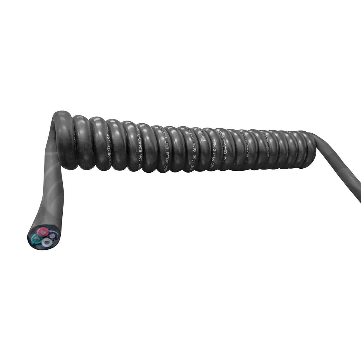 10/4 SOOW Retractable Coil Cord UL/CSA (Retracted Length 1 Feet to 10 Feet)