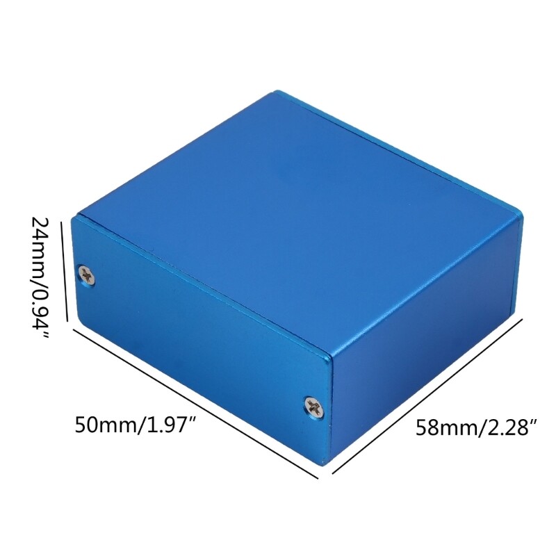 Extruded Aluminum Box Electronic Project Enclosure for PCB Board 1.97×2.28×0.94″