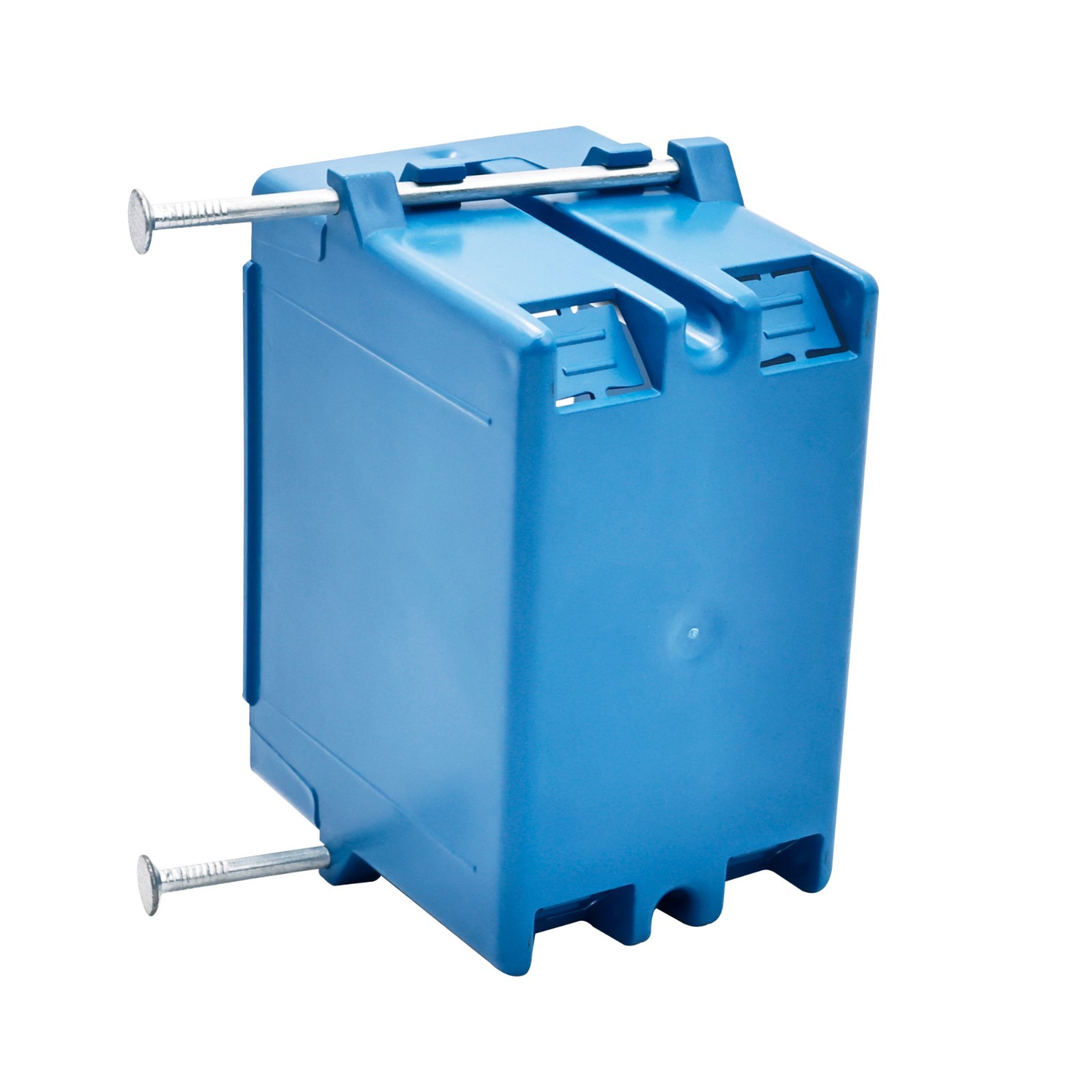 25-Pk New Work 1-Gang Electrical Outlet Box ETL Certified 23 Cu In Plastic Blue