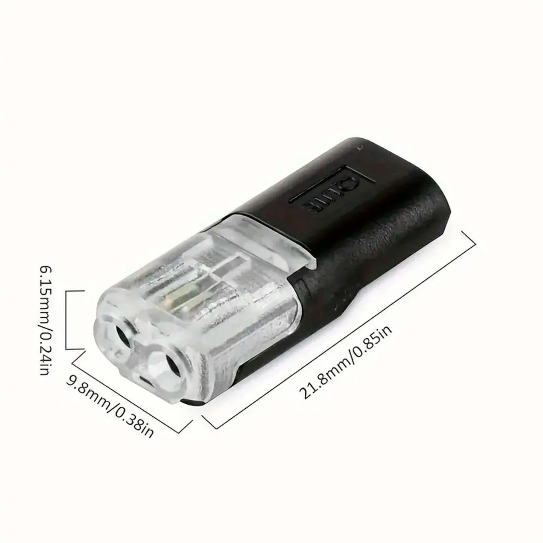20pcs Double-Wire Plug-in Connector, Cable Clamp with Locking Buckle, AWG 18-22