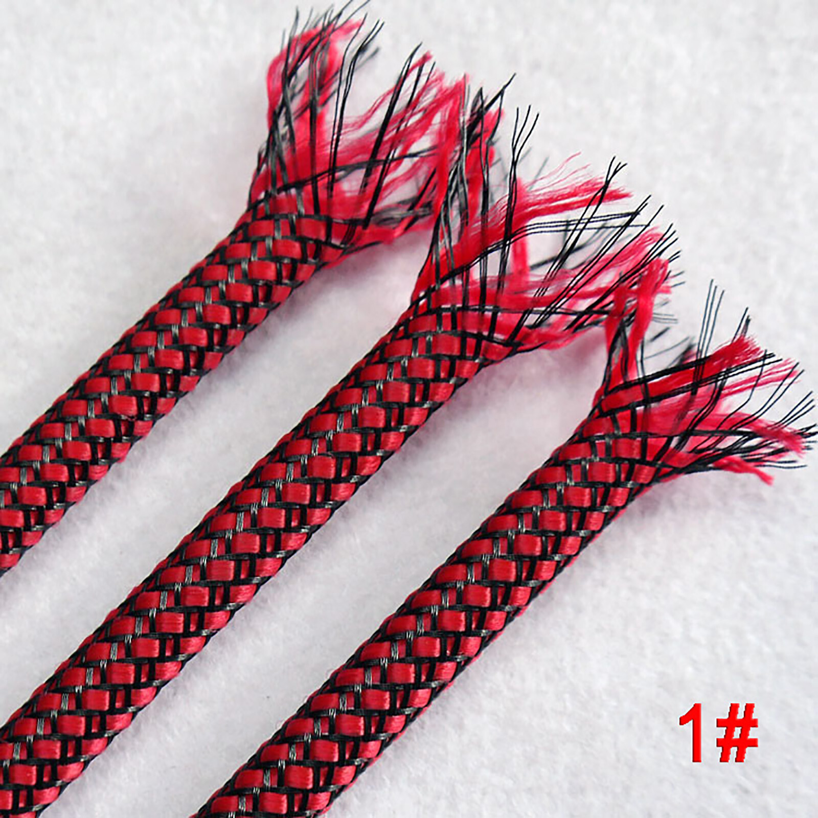 8mm (Cotton Yarn + PET) Expanding Braided Sleeving Wire Cable Harness Protection