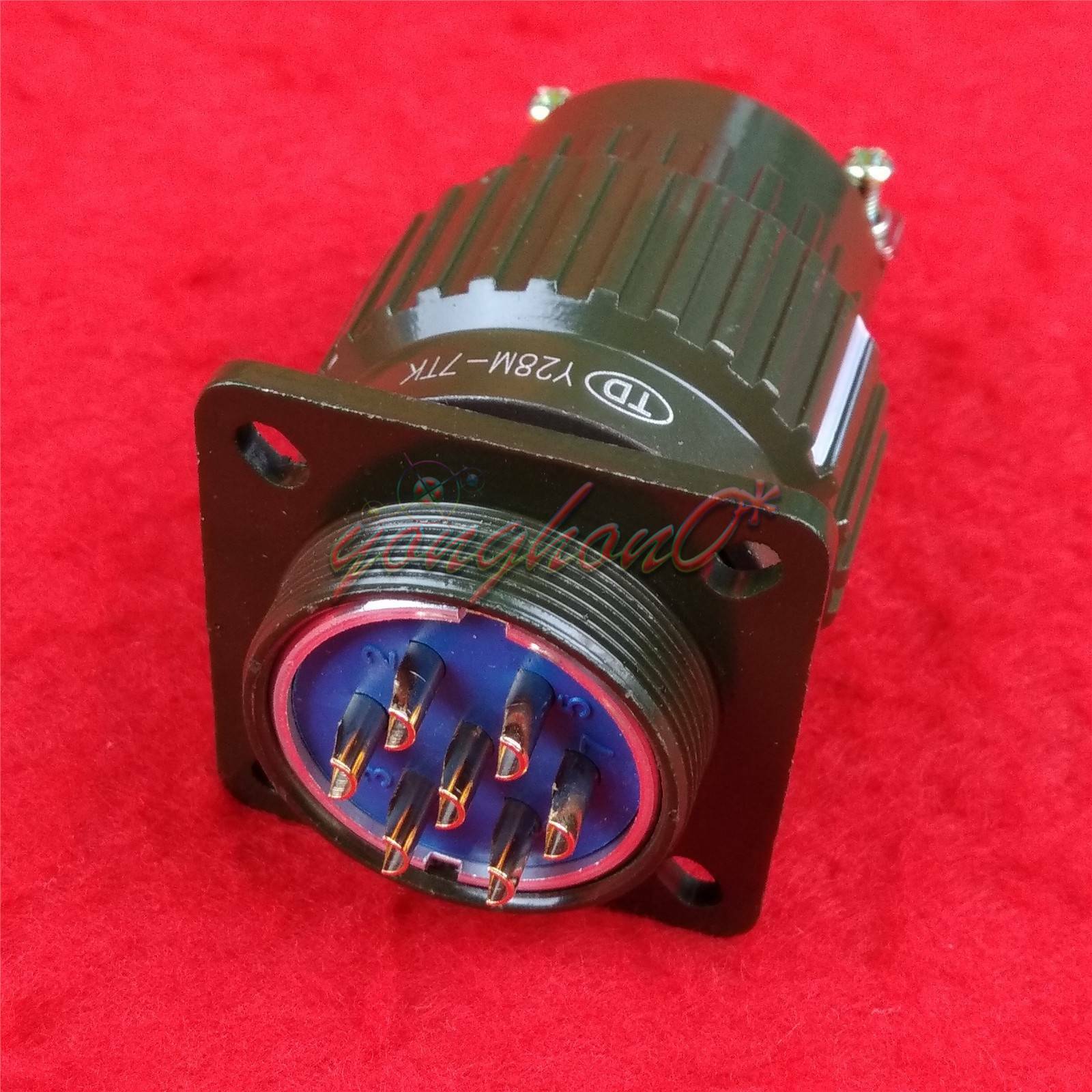 1PCs Military Twist Male Female Connector 28mm 7 Pin
