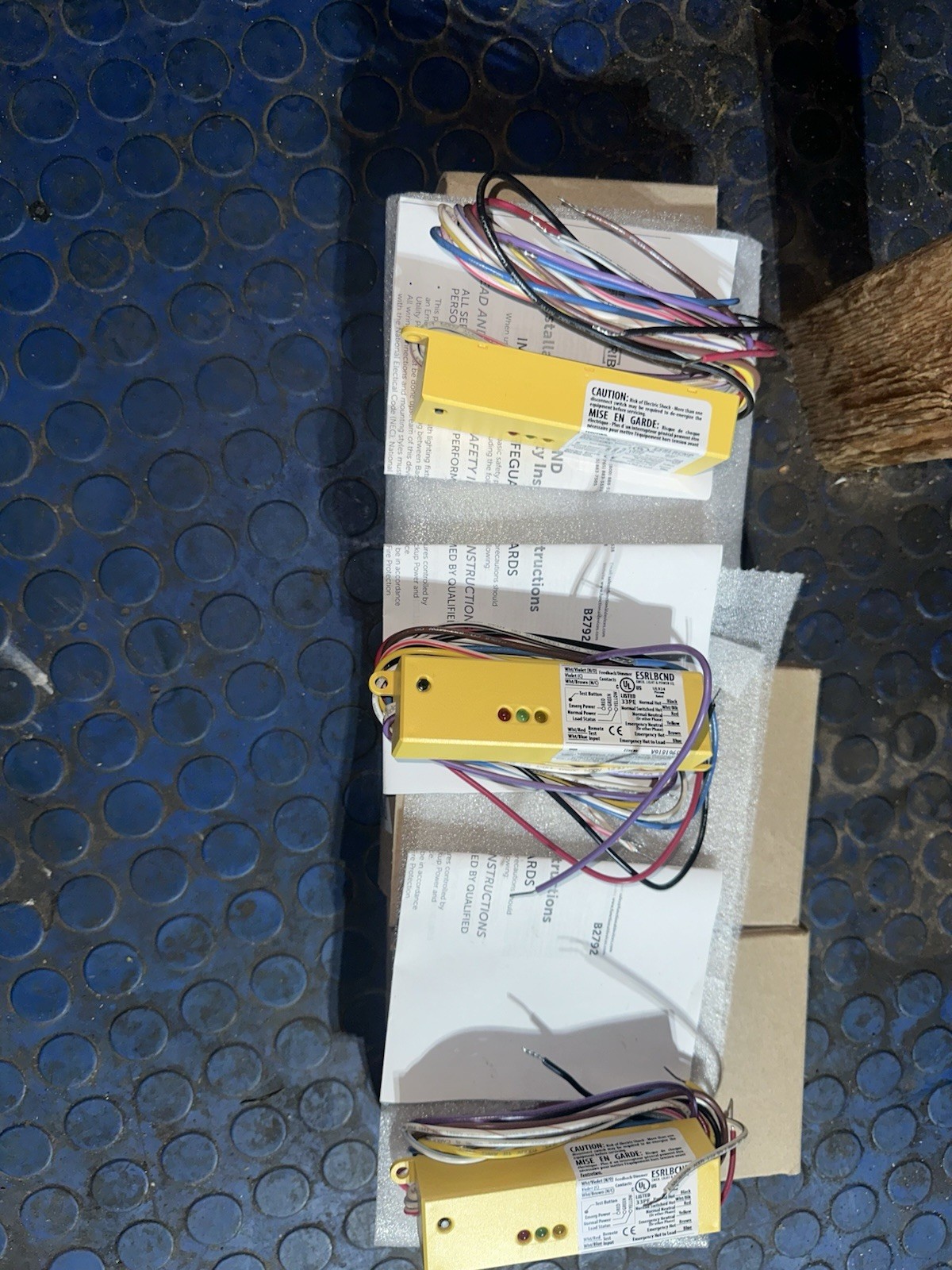 Lot Of 3 ESRN UL924 Emergency Lighting Relay 120-277 Vac / 5 AMP SPST