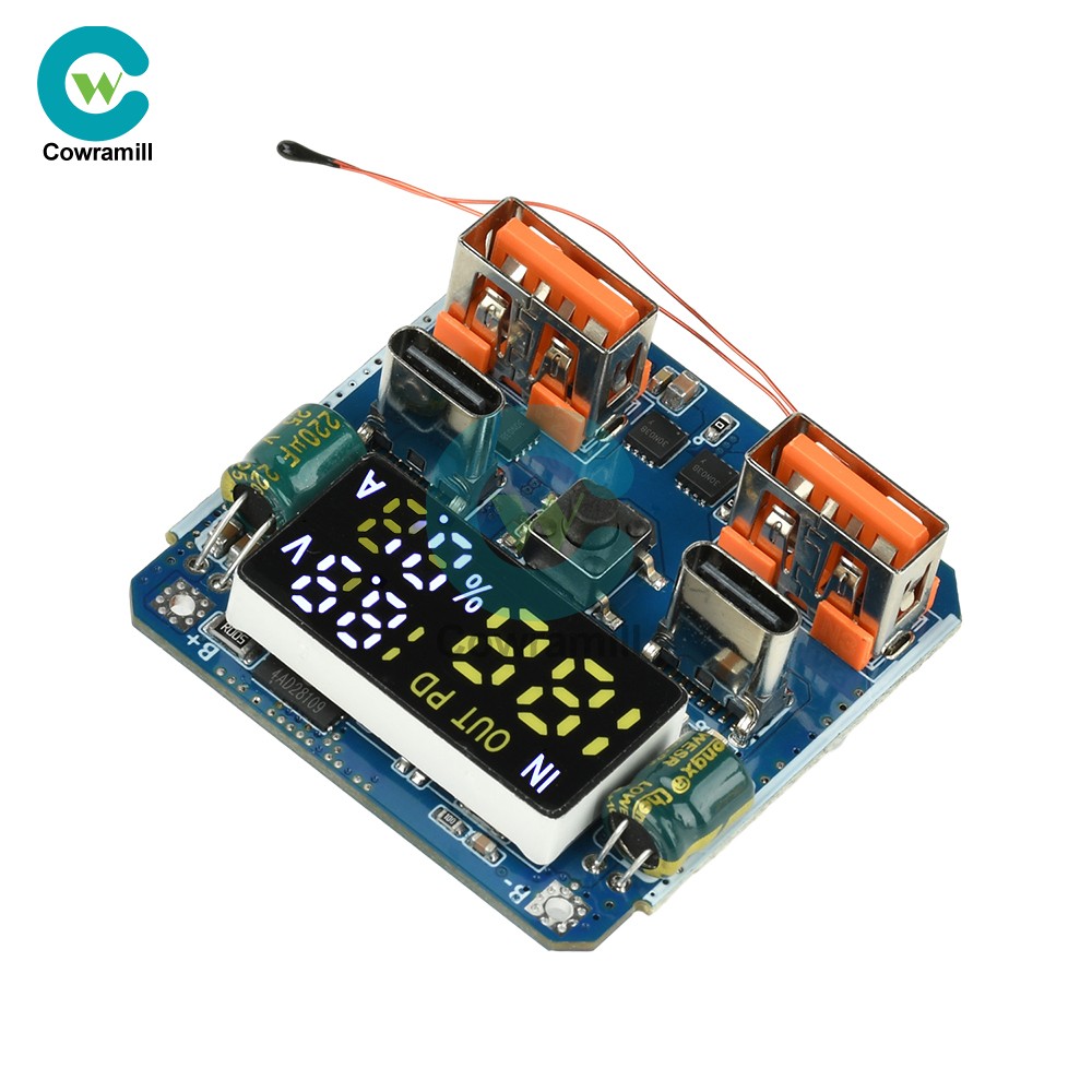 4S PD 100W Bidirectional Fast Charging Module Buck-Boost 20V 5A with Display