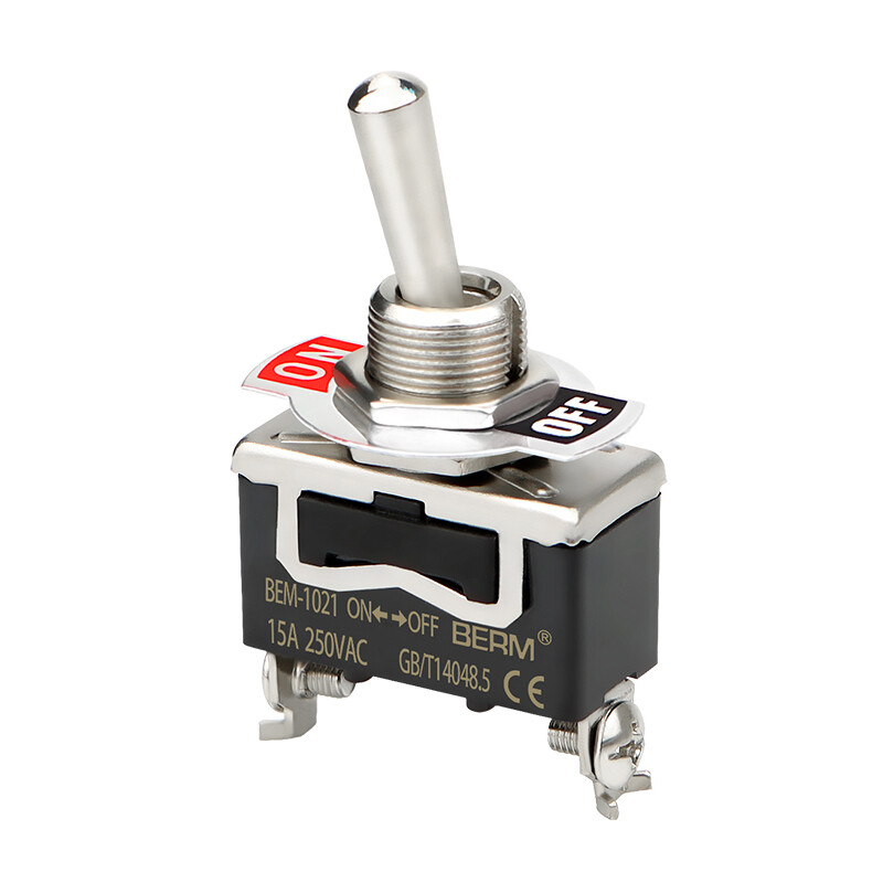 15A 250V Toggle Flick Switch ON-OFF-ON Car Dash Light Metal SPST 2 3 4 6 Pin