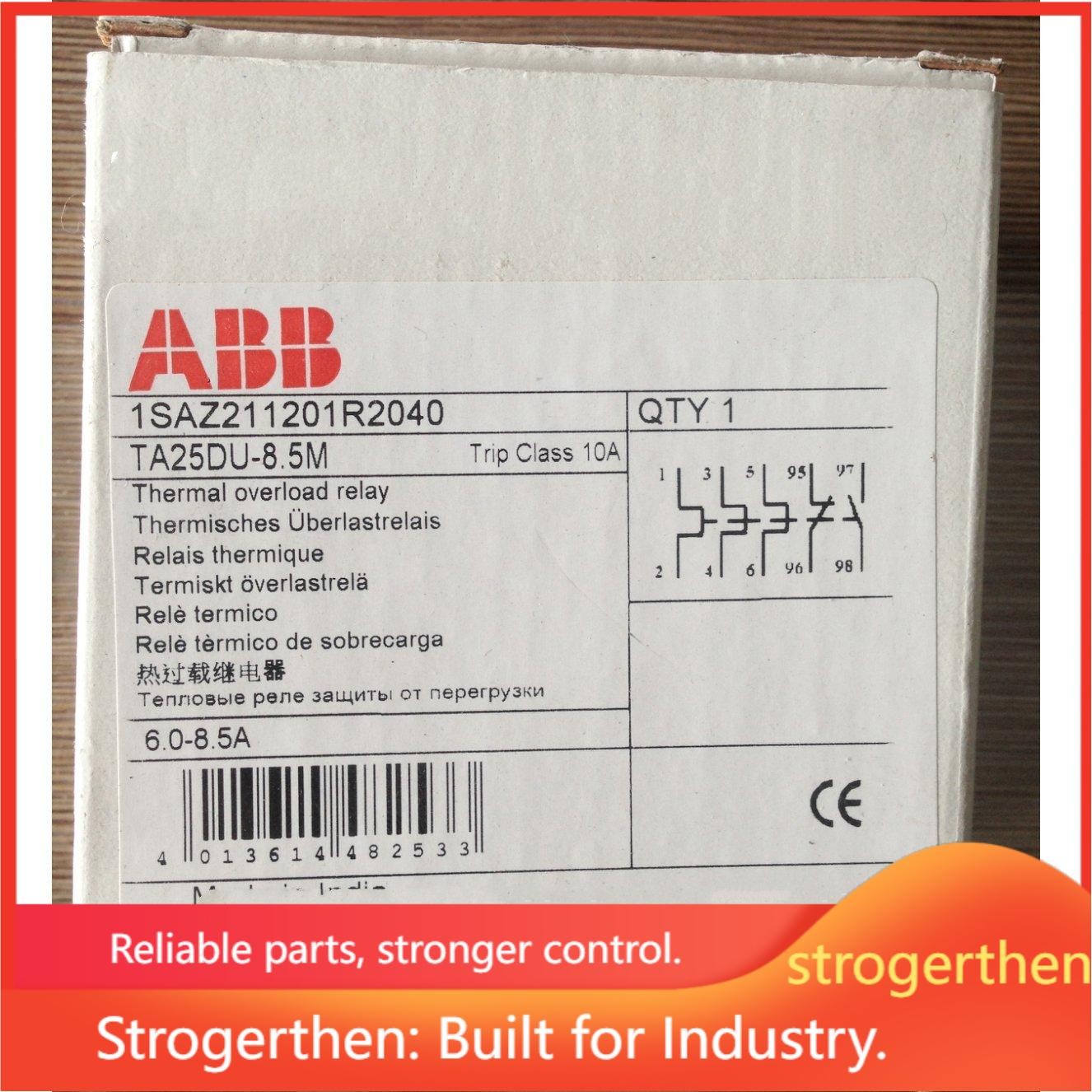 ABB TA25DU-8.5M Thermal Overload Relay 6A – 8.5A 690V 3 Poles