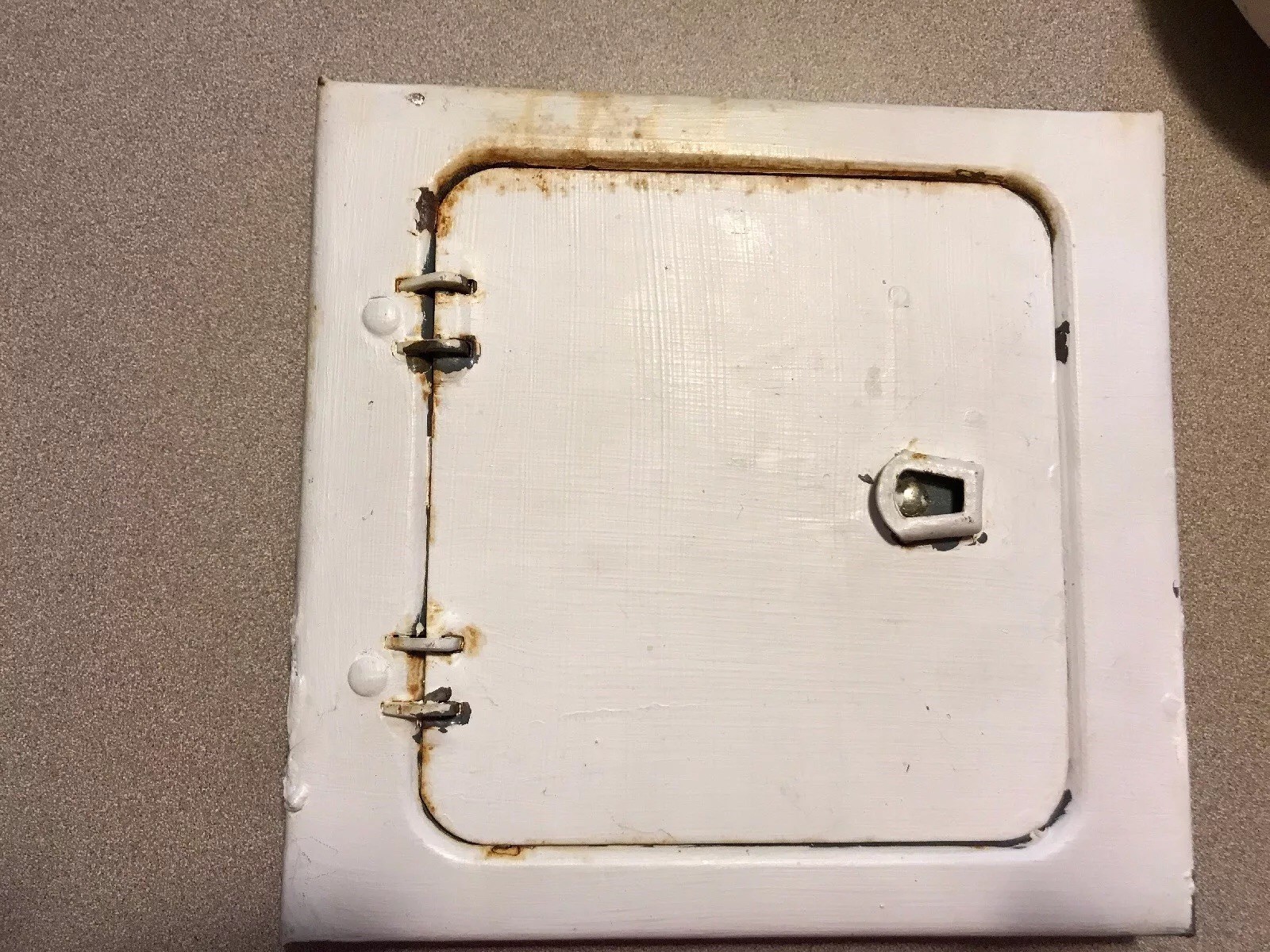 Wards Powr-Kraft Branded 7.5 X 7.75″ E9906 Amp Breaker Panel Cover USA Metal
