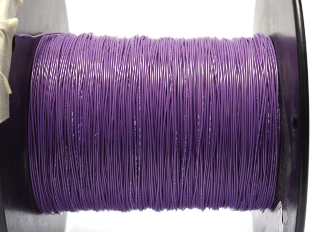 26AWG Solid Conductor Silver Plated Copper, PTFE Insulated Wire, Purple, 100ft
