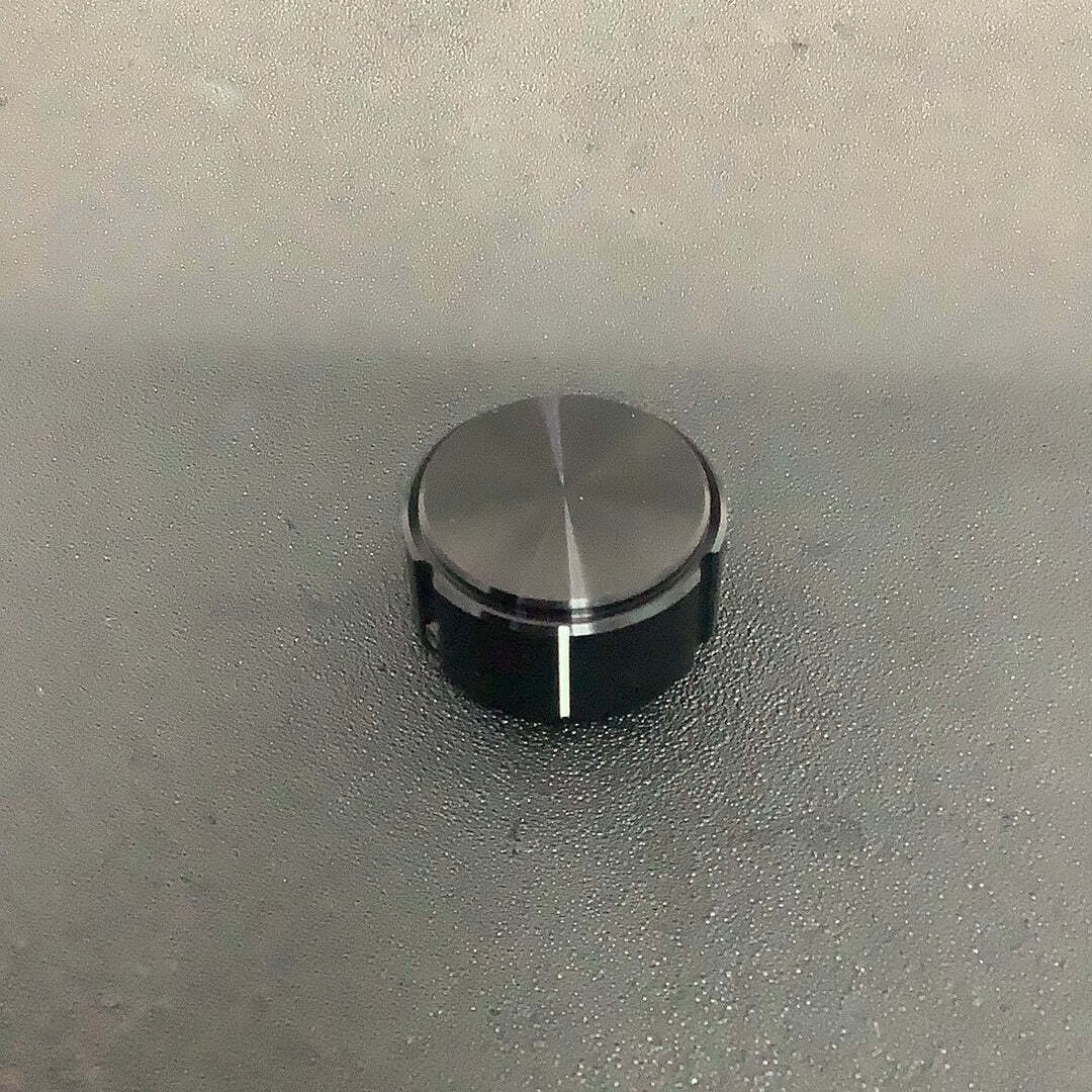 K1250B1/4 – ALCO – ALCO KNOB, ALUMINIUM, BLACK 1.25 IN DIA FOR 1/4 IN SHAFT