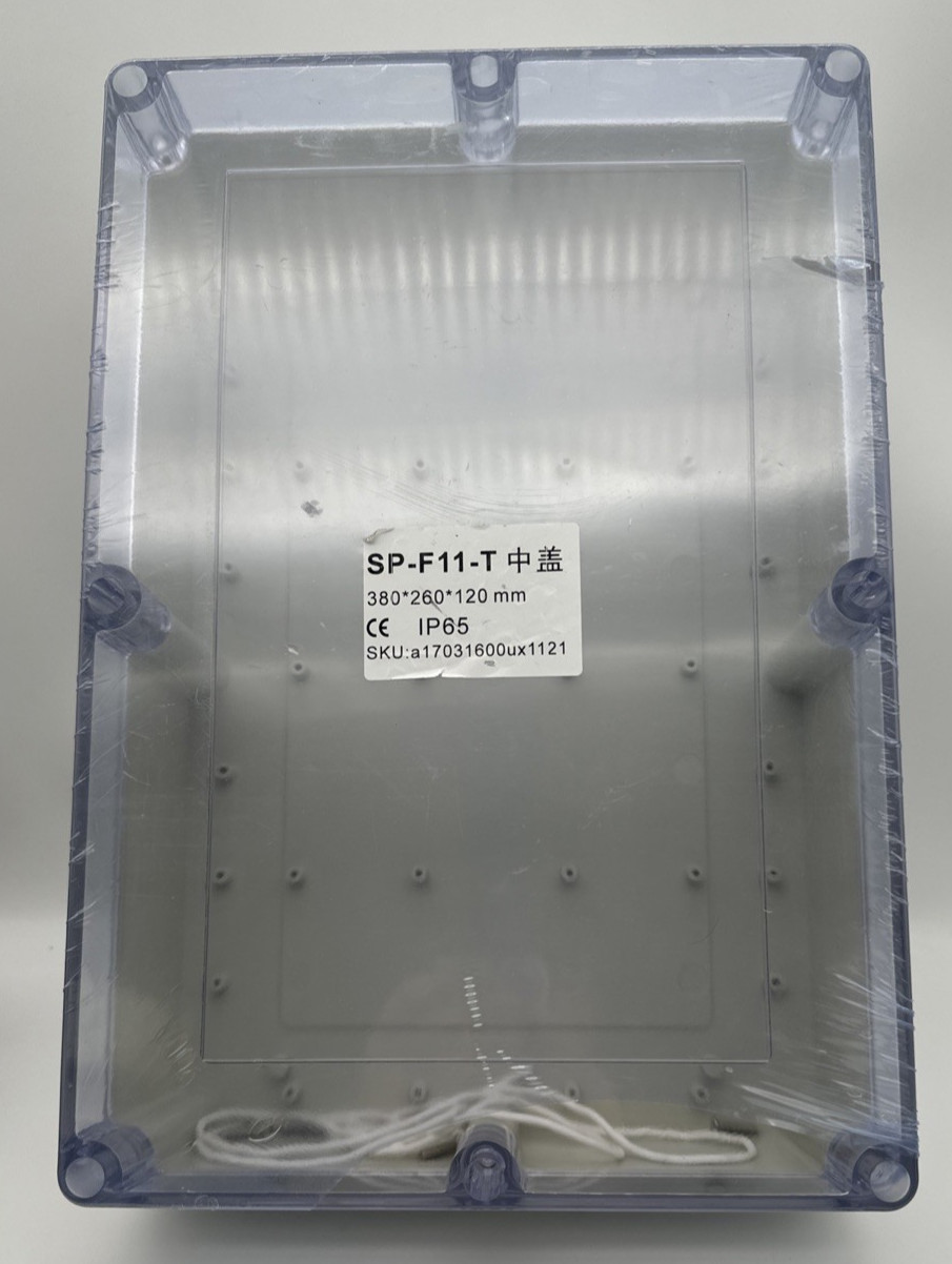IP65 Junction Box 380x260x120mm Clear Lid SP-F11-T New