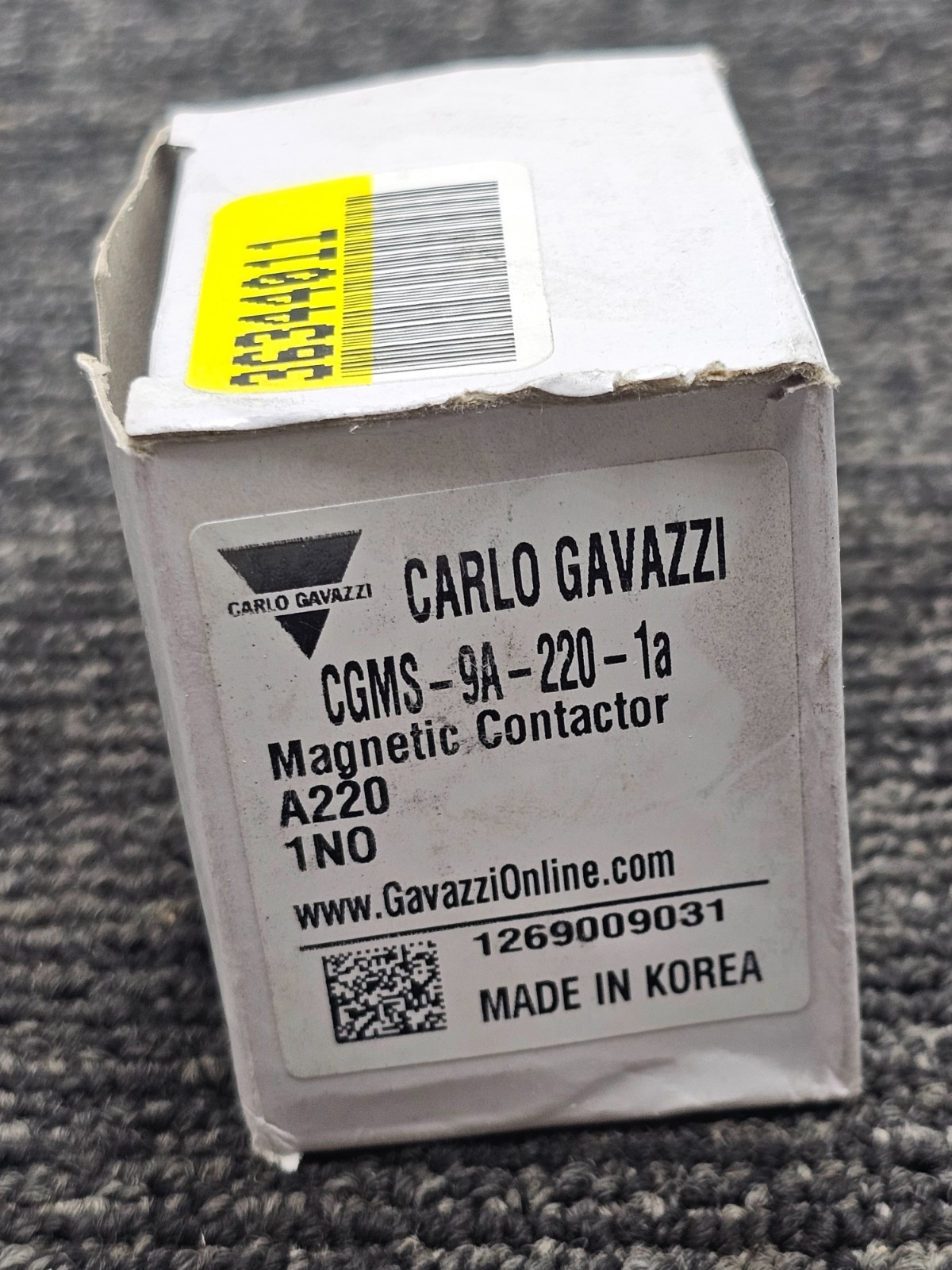 Carlo Gavazzi CGMS-9A-220-1a CGMS-9A Magnetic Contactor A220 1NO,