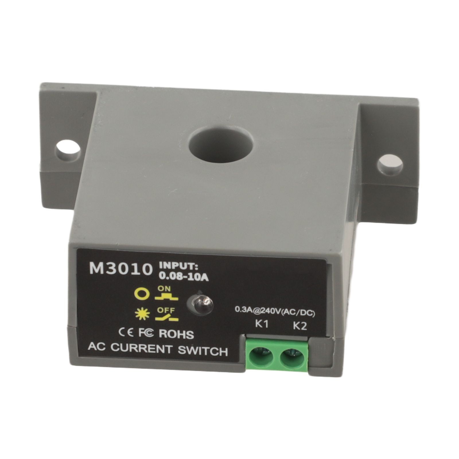 Miniature AC Current Switch with LED Status Indicator for Easy For Monitoring