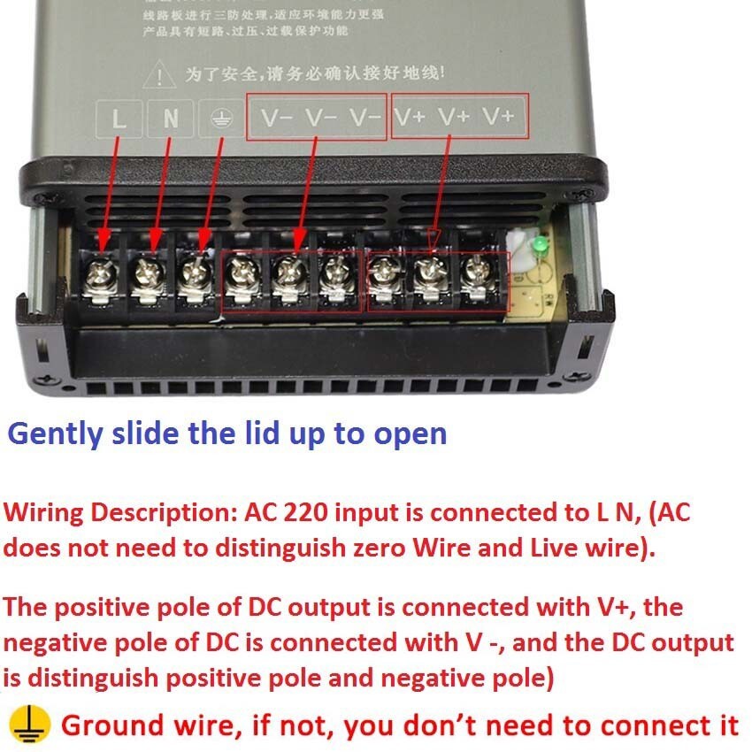 3V 5V 9V 12V 13.8V 15V 18V 24V 36V 48V PSU DC Regulated Switching Power Supply