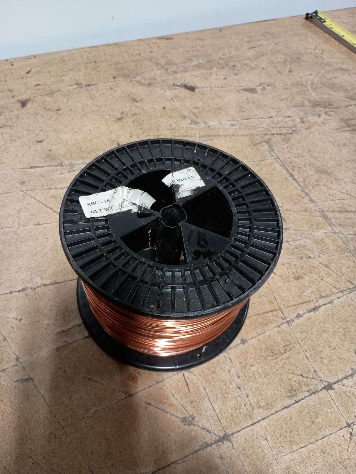 Wholesale, Solid Round Copper Wire, 18 Ga. ( 10 Lb. – 2000 Ft. Spool ) Soft NEW!