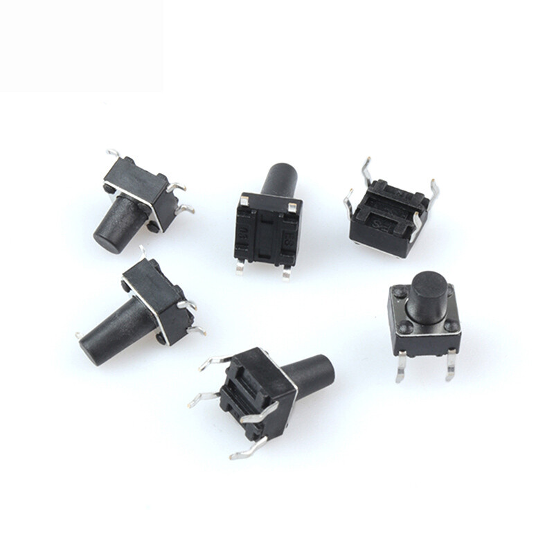 6x6x4.3 – 15mm Tactile Push Button SPST Miniature/Small/Micro PCB Switch 4 Pin