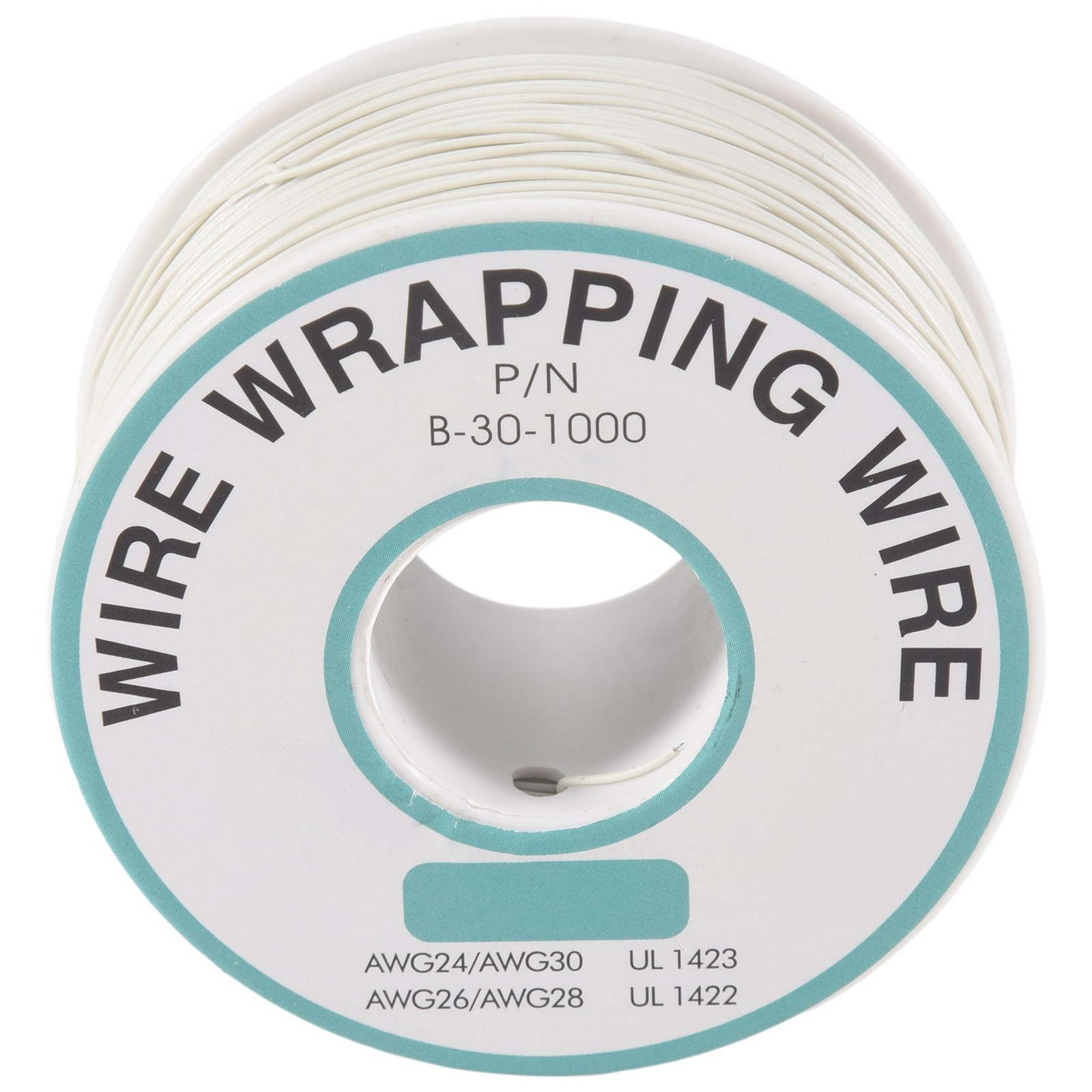 305M White PVC Coated Tin Plated Copper Wire Wire-Wrapping 30AWG Cable Roll Z3N7