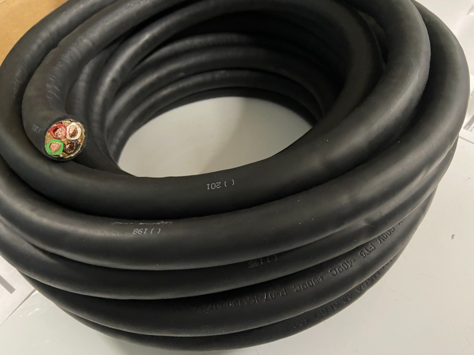 5′ FEET 6/4 SOOW High Flexible Portable Power Cable Jacket Black 600V USA