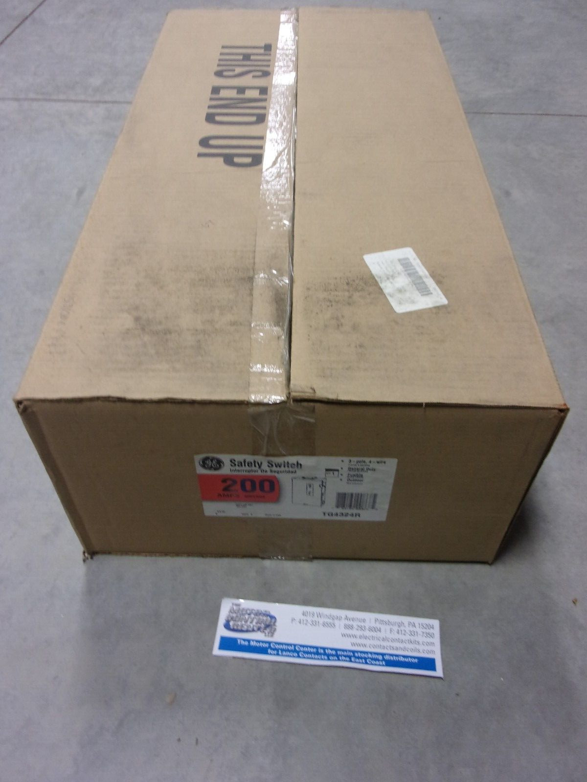 TG4324R-GENERAL ELECTRIC-GENERAL DUTY SAFETY SWITCH-3P,4 WIRE,200A,208Y/120/240V