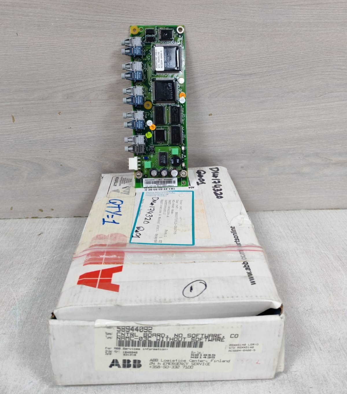 ABB NAMC-03C REV.C / 3BSC980004R285 / 3BSE009859R1 CONTROL BOARD NO SOFTWARE