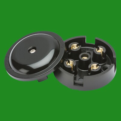 5A 59mm Junction Box 4 Terminals Black Electrical Connection Selective Entry