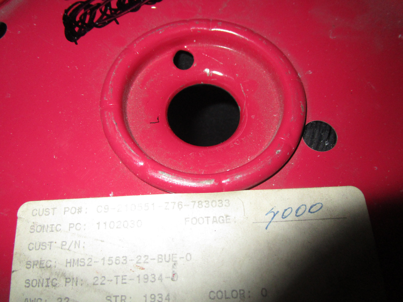 Thermax HMS2-1563-24-BUE-0 22 awg SPC Wire 19/36 str. Black 2000ft.