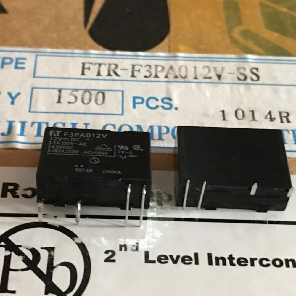 FTR F3PA012V FTR-F3PA012V 12VDC 4 Pins Power Relay (Pack of 5)