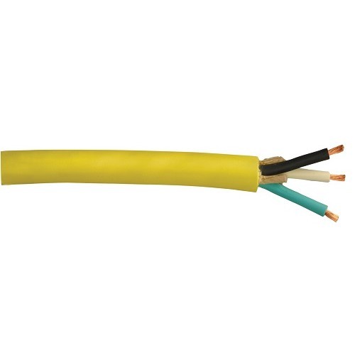 500′ 12/3 SJOOW Portable Power Cable Flexible CPE Jacket Yellow 300V