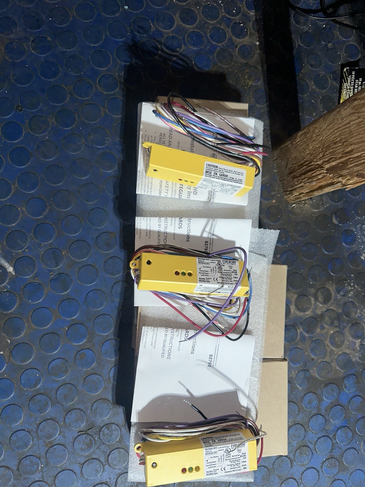Lot Of 3 ESRN UL924 Emergency Lighting Relay 120-277 Vac / 5 AMP SPST