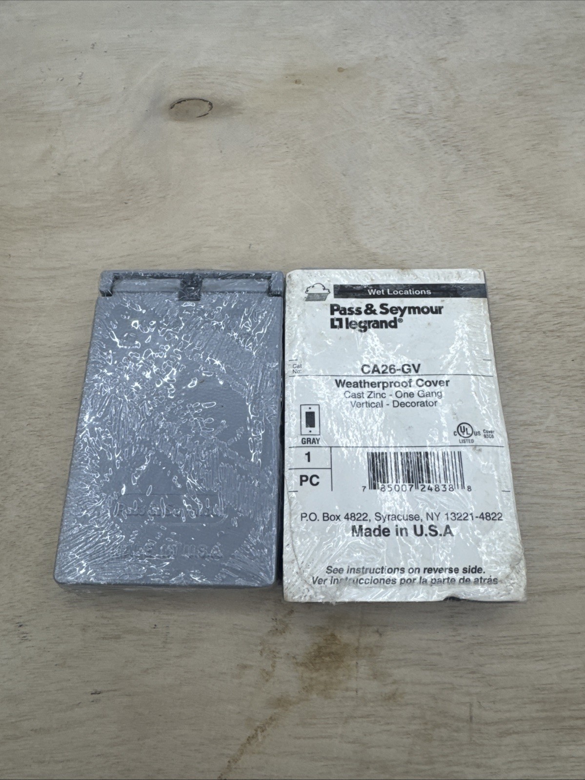 Lot of 2 Pass & Seymour Legrand CA26-GV Gray Weatherproof Cover