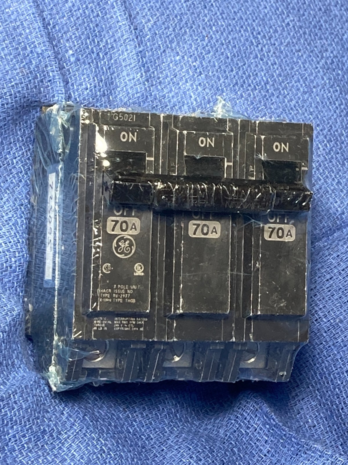 GE THQB32070 70A 3 Pole 240V Circuit Breaker