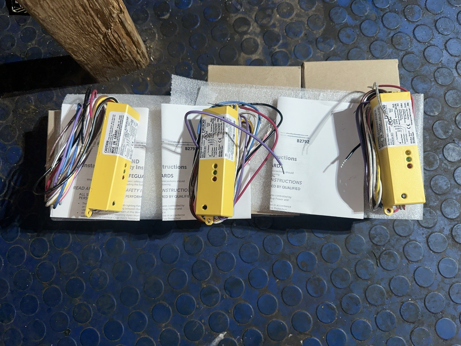 Lot Of 3 ESRN UL924 Emergency Lighting Relay 120-277 Vac / 5 AMP SPST